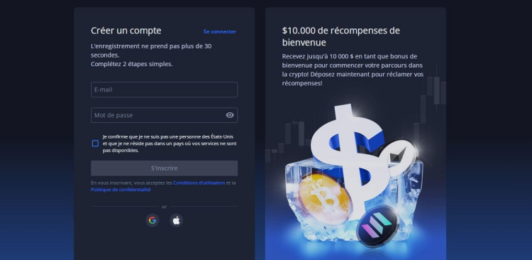Bonus de bienvenue
