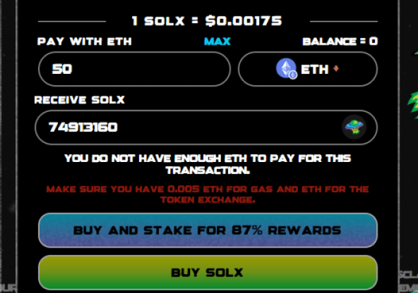 Buy $SOLX today