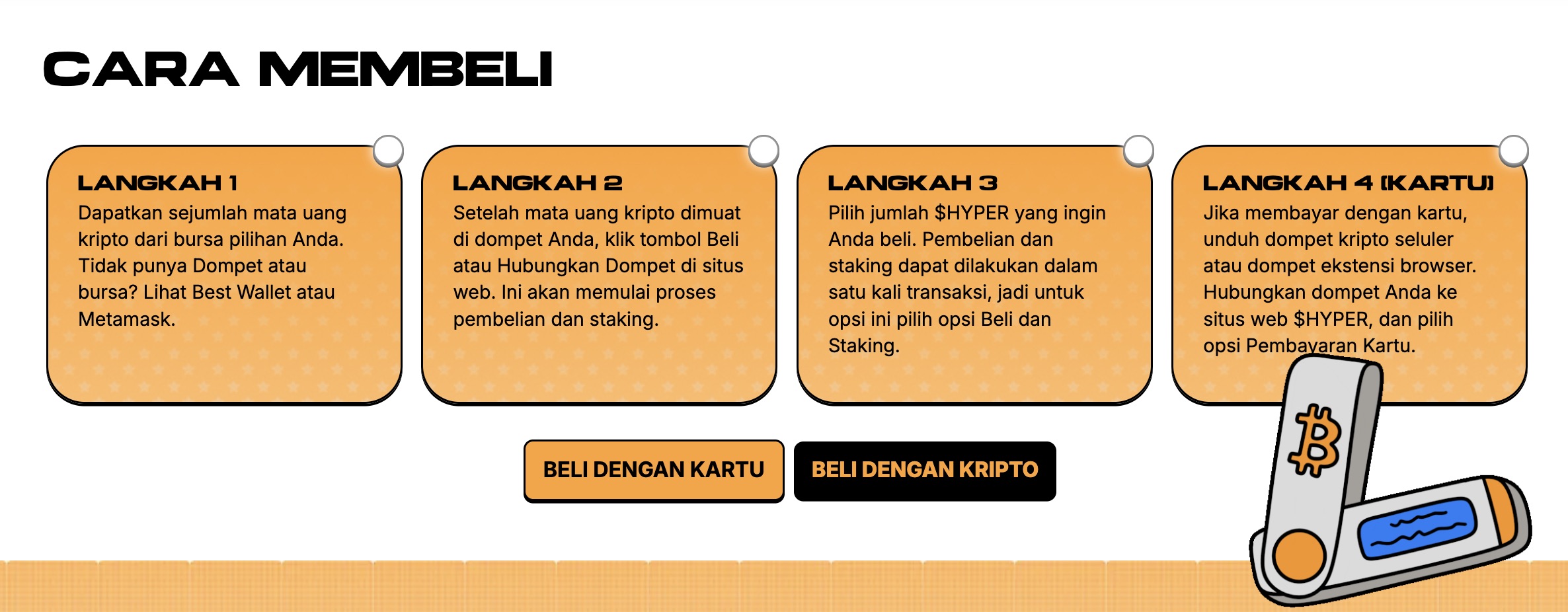 Cara beli Bitcoin Hyper - beli token $HYPER