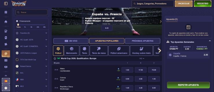 Si quieres apostar en Eurovisión 2026, Divaspin pone decenas de mercados a tu alcance
