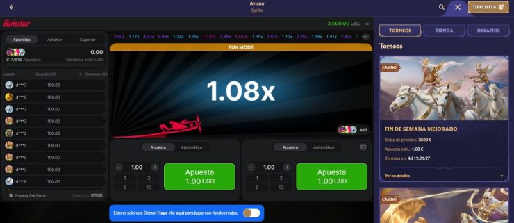 Divaspin es uno de los casinos con Aviator más recomendados del momento