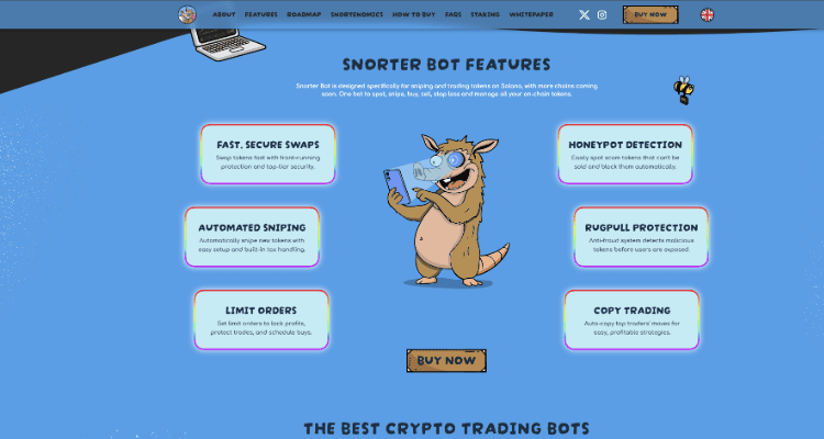 Kaip nusipirkti Snorter Bot: pagrindiniai SNORT privalumai