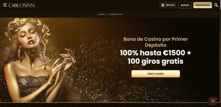 Goldspin permite jugar al casino online con un saldo de 5 euros