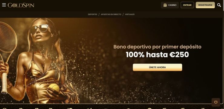 Goldspin es una casa de apuestas sin licencia idónea para jugadores españoles
