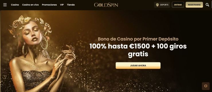 Si buscas hacer apuestas en España, Goldspin es un sitio web de garantías