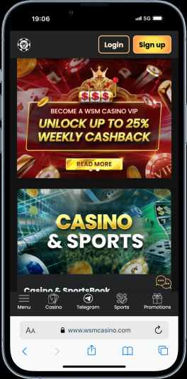 WSM casino homepage