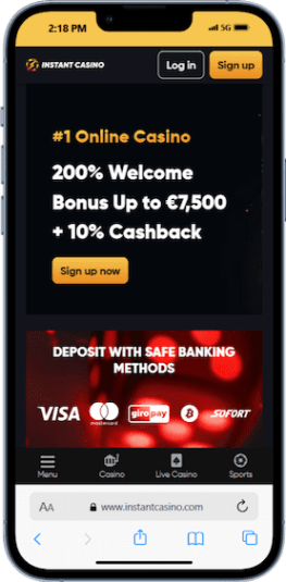 instant casino mobile ss