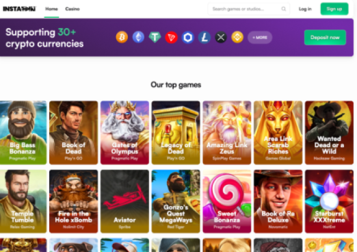 Insta Spin – online kazino ar bingo spēlēm un kripto iespējām