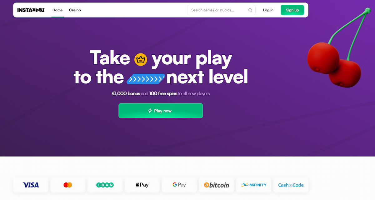 InstaSpin – Brza crash casino platforma s fokusom na bonuse