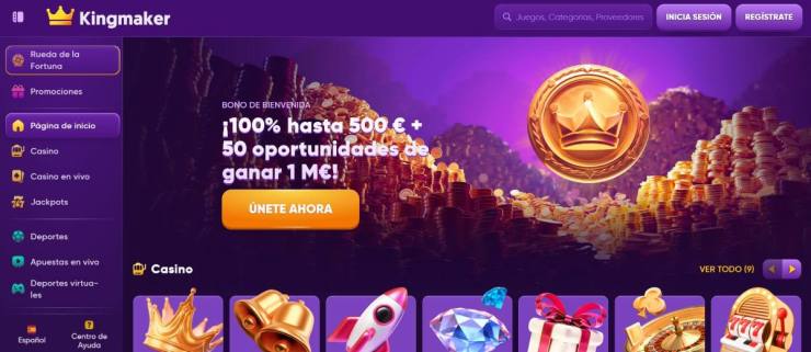 Kingmaker garantiza la mejor experiencia en apuestas deportivas y juegos de casino
