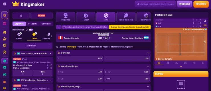 Kingmaker permite hacer predicciones de Wimbledon con un bono de bienvenida 