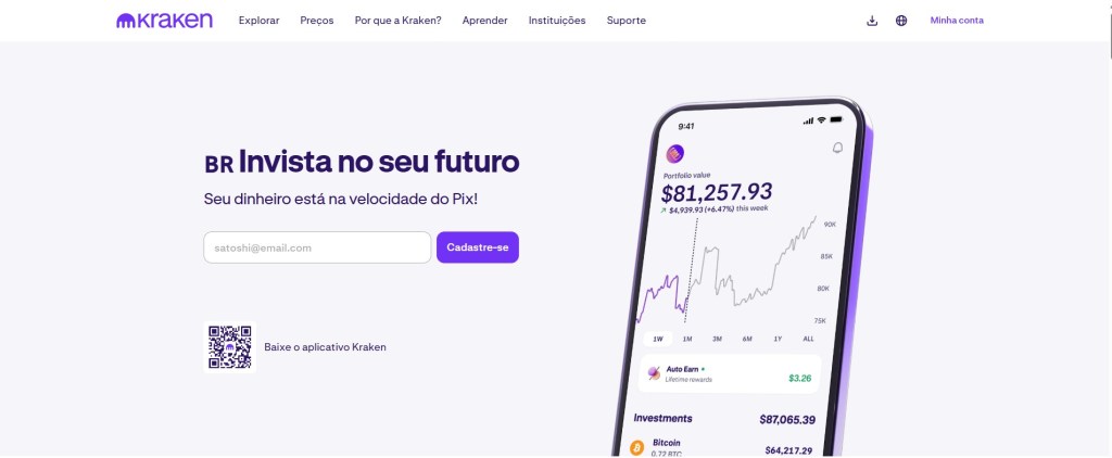Kraken tem programa de afiliados