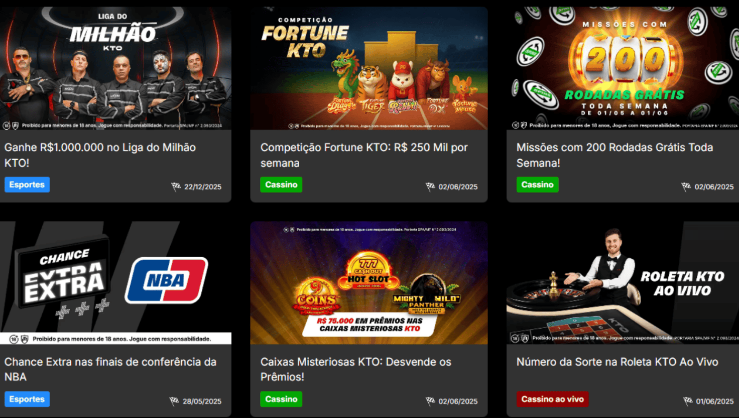 KTO Apostas: promoções