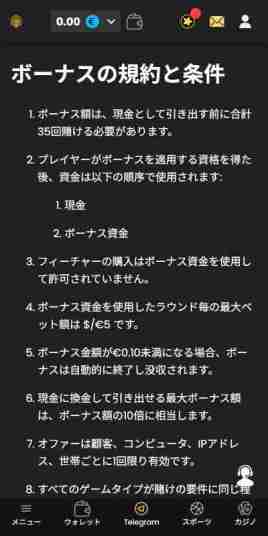 バカラ必勝法が使えるオンラインカジノの利用規約