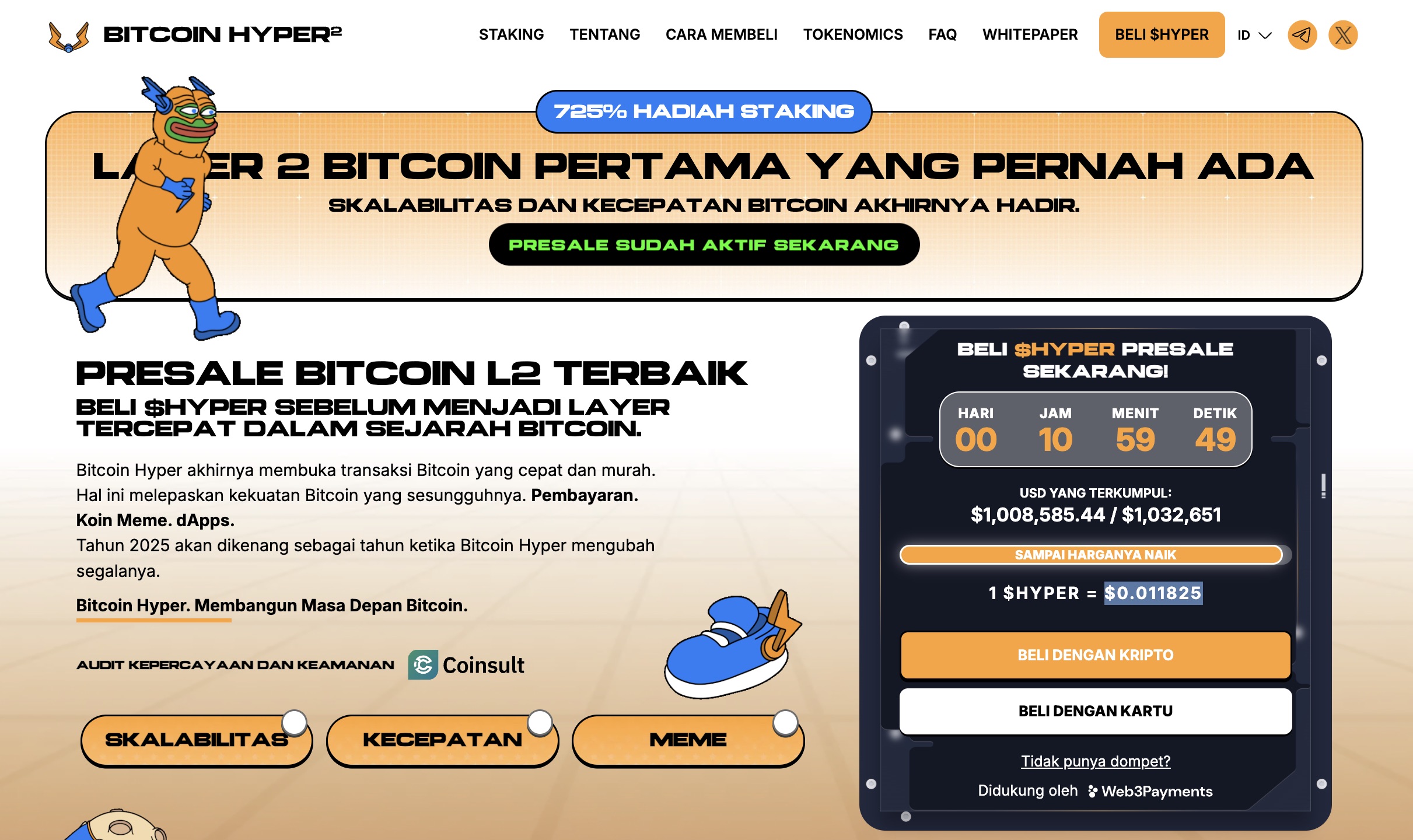 Cara beli Bitcoin Hyper - presale $HYPER