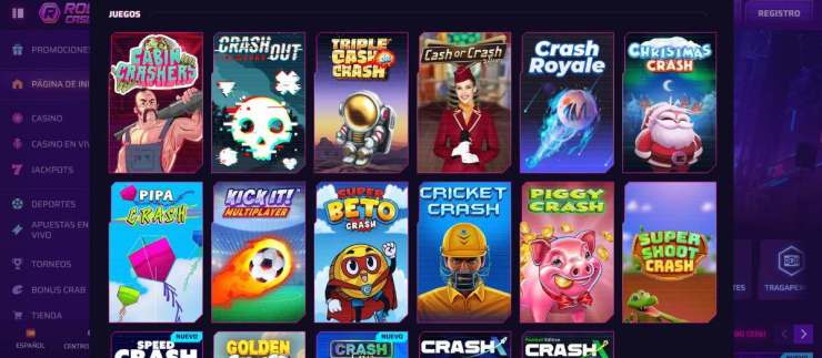 Roby Casino dispone de juegos Crash online gratuitos