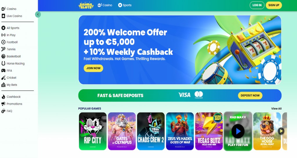 Samba Slots – Διασκέδαση με τροπικό στυλ και φρουτάκια