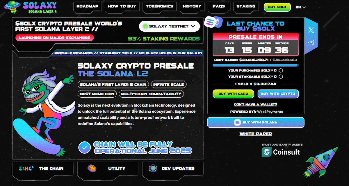 Solaxy (SOLX): Nuevas Soluciones para la Escalabilidad de Solana