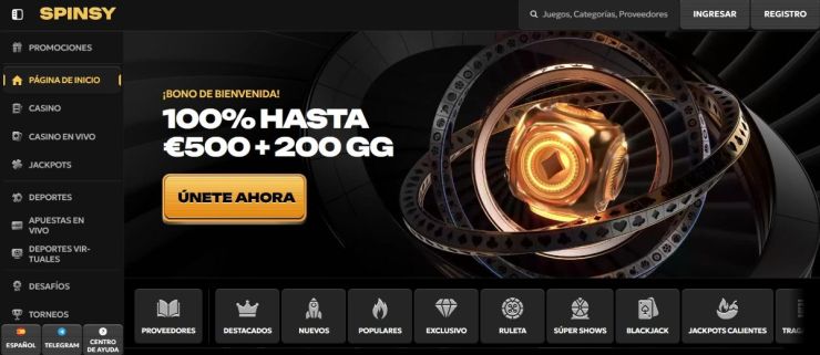 Spinsy es el mejor casino con Mastercard actualmente en nuestro ranking