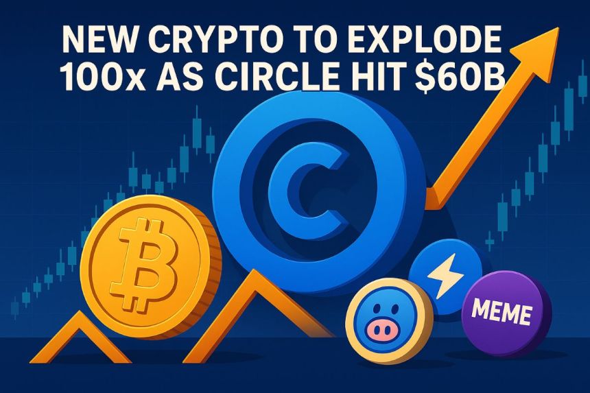 Top New Crypto to Explode 100x as Circle Hit $60B Amidst Investor Frenzy