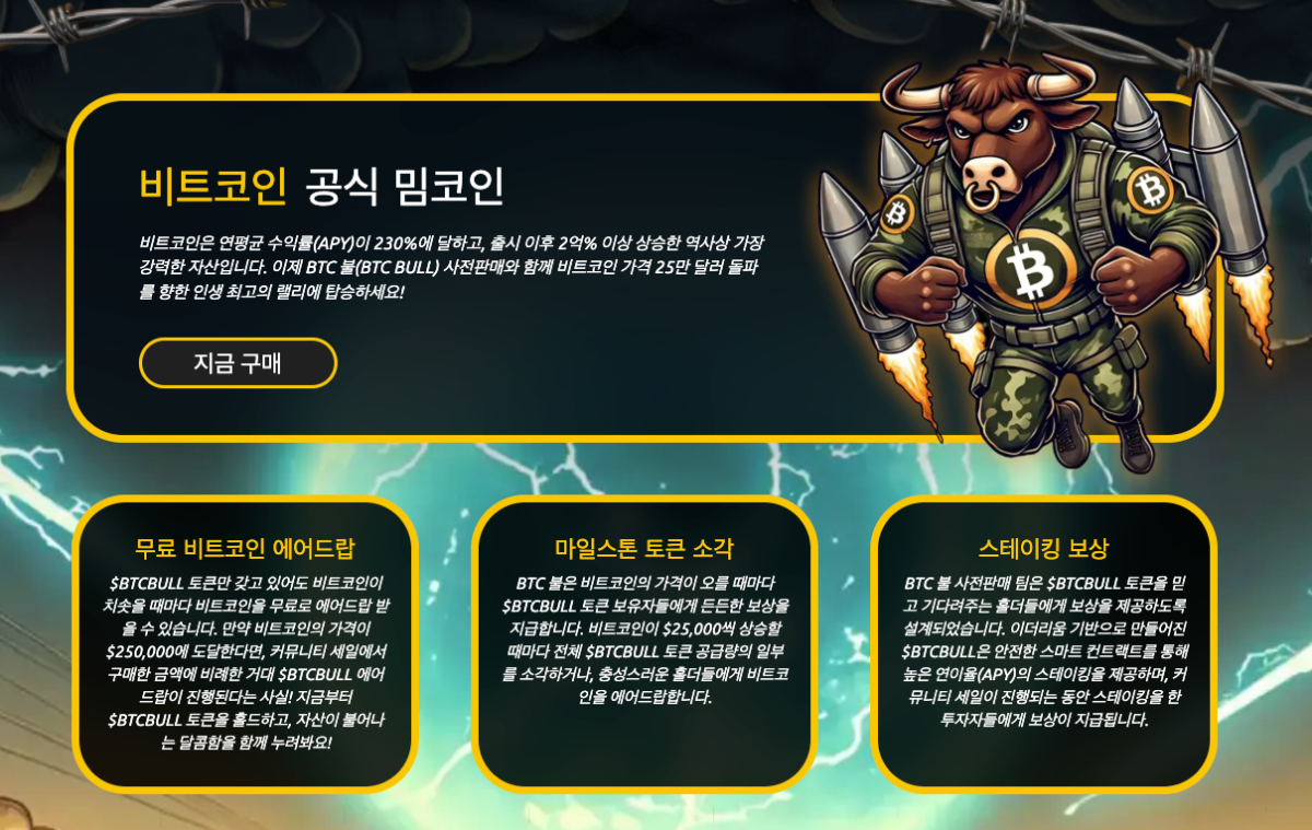 BTC 불 토큰 핵심 요약