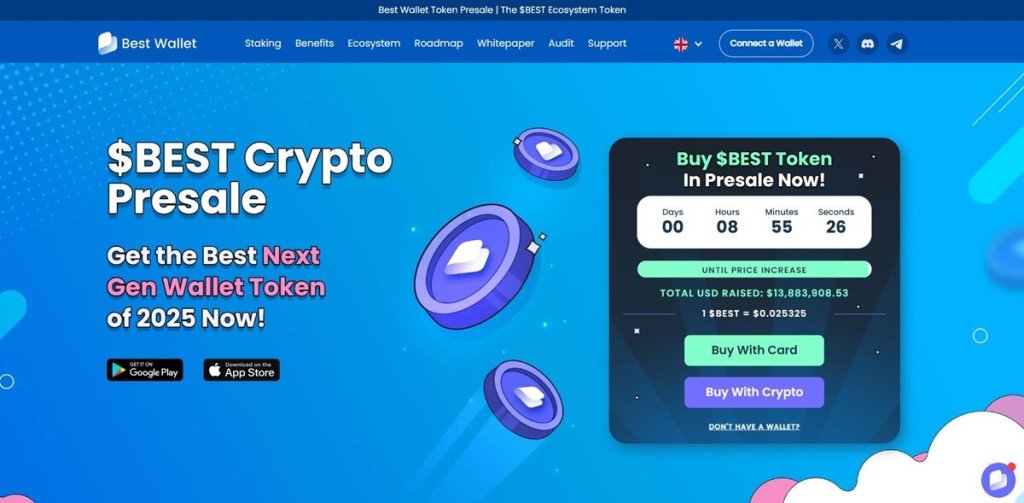 4. Best Wallet Token – Kriptovaluta za digitalne novčanike nove generacije