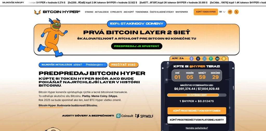 Alternatívny tip Bitcoin Hyper (HYPER) môže prekvapiť