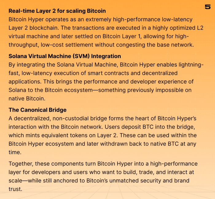 An excerpt from Bitcoin Hyper’s whitepaper explaining the L2 tech.