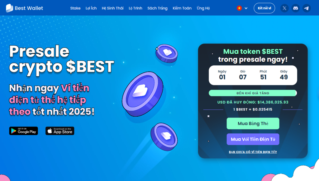 BEST WALLET TOKEN Trang chủ: các đồng coin tiềm năng