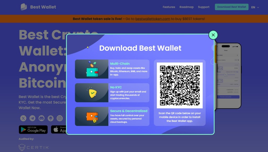 Крок 1: Завантажте та встановіть додаток Best Wallet
