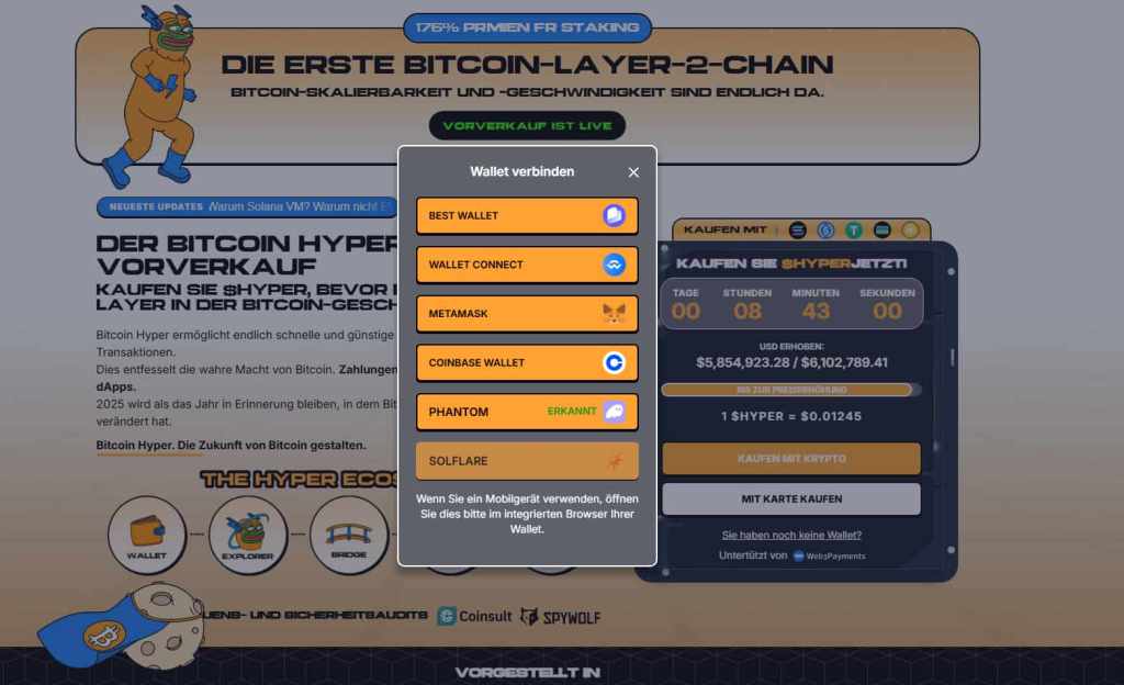 Best Wallet wird Bitcoin Hyper