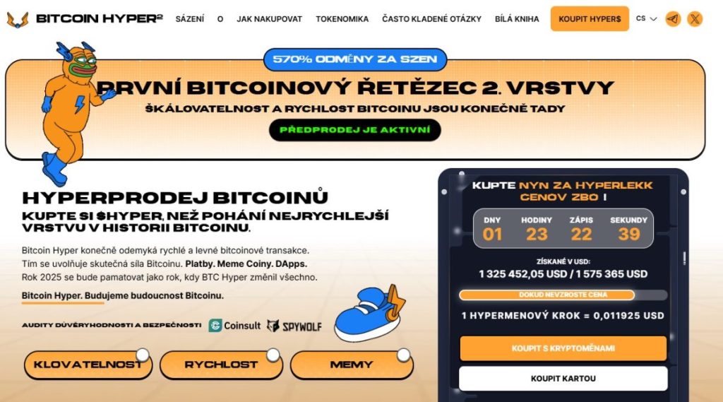 1. Bitcoin Hyper – Layer‑2 memecoin s infrastrukturou a ohromným potenciálem