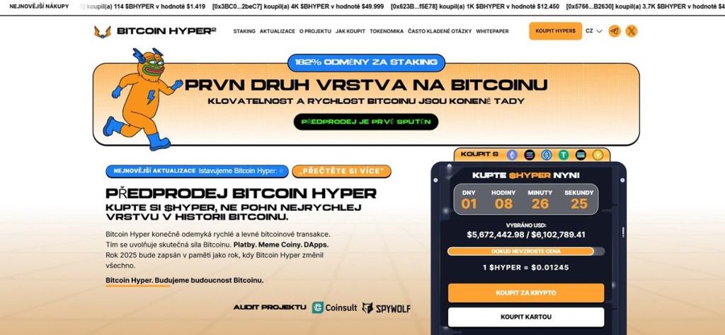 Bitcoin Hyper ($HYPER): Nová éra Bitcoinu právě začíná