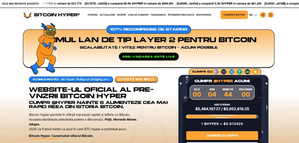 Bitcoin Hyper ($HYPER) – creștere accelerată pe fondul entuziasmului legat de ETF-uri