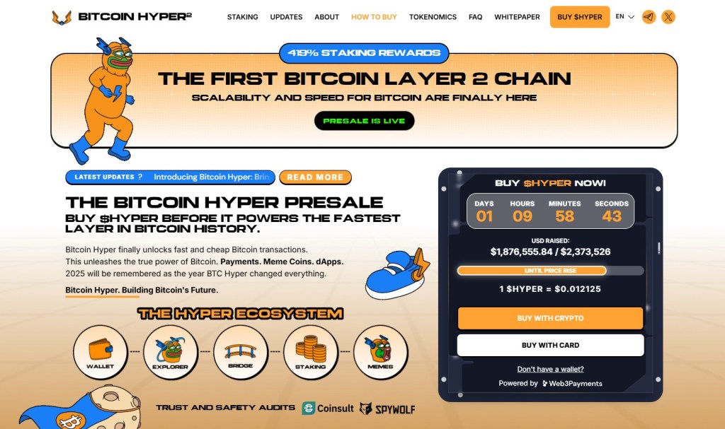 BitcoinHyper hompage - kako kupiti bitcoin hyper