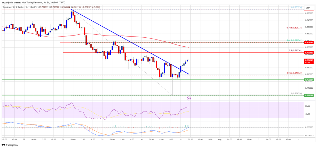Cardano (ADA) Aims Higher – Bullish Setup Hints at New Leg Up