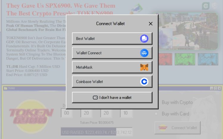 Connect Wallet Jak Kupić TOKEN6900