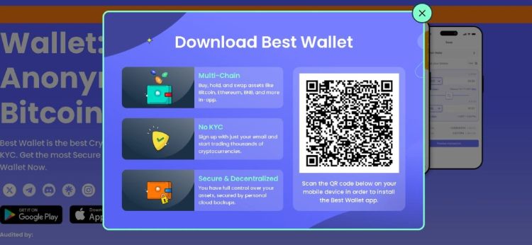 Stáhněte si Best Wallet z oficiálního webu nebo App Storu / Google Play.