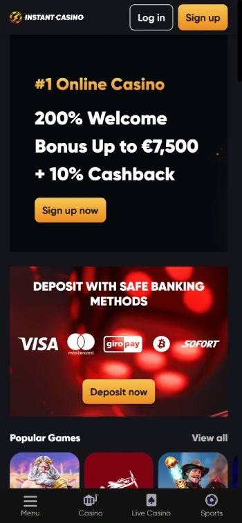Instant Casino - Pembayaran Super Cepat Tanpa Ribet