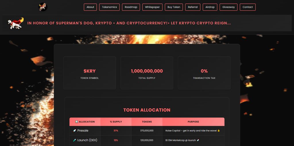 Krypto Crypto ($KRY) là gì?