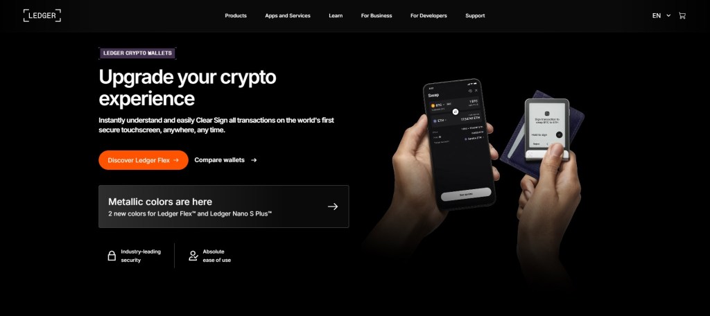 5. Ledger – популярний холодний гаманець