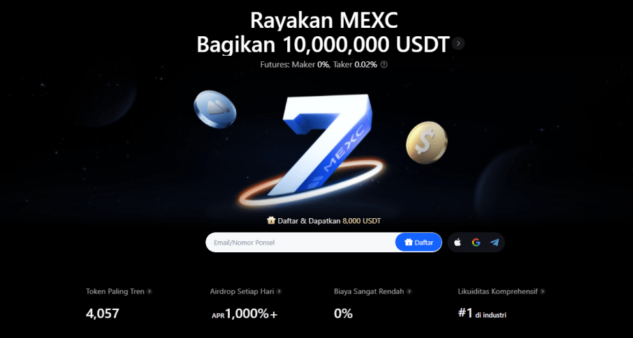 MEXC exchange crypto terbaik di indonesia untuk pemula