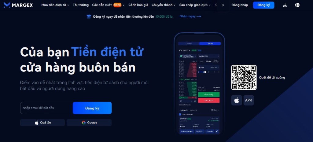 Margex — Giao Dịch Futures Crypto Long-Short Với Yêu Cầu Ký Quỹ Tối Thiểu Chỉ 1%