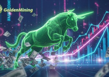 BTC breaks through $122,300, GoldenMining users earn $13,500 a day