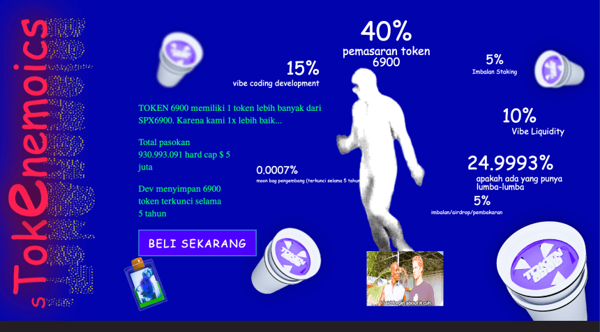 Token 6900 - crypto murah di bawah $1