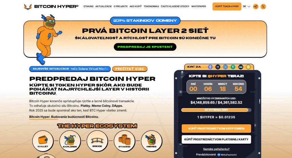 Predpredaj Bitcoin Hyper sa blíži ku koncu, stojí pred zalistovaním na veľkej centralizovanej burze