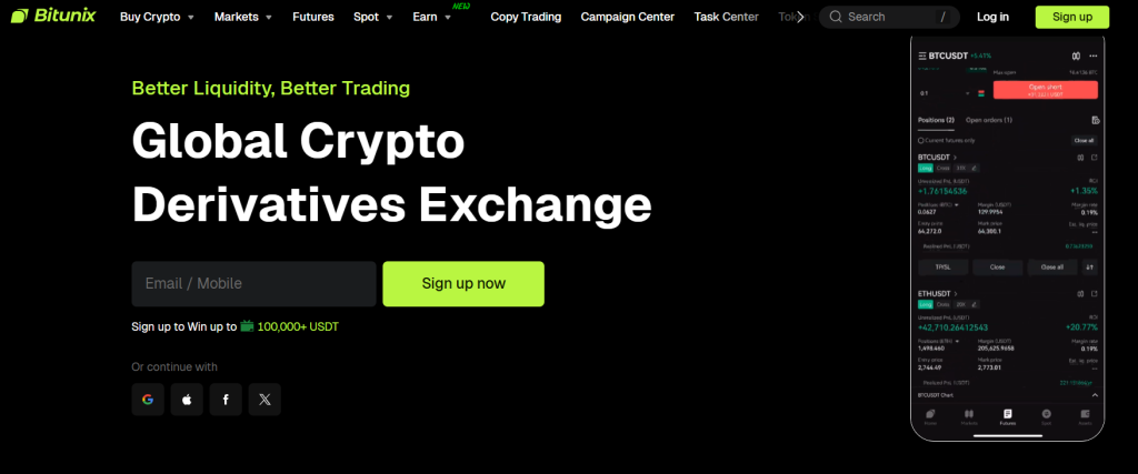 Bitunix promo akce.