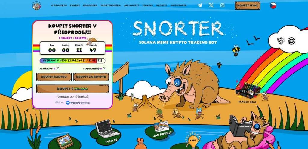 Snorter ($SNORT) Bláznivý nováček, který vzbuzuje FOMO u investorů