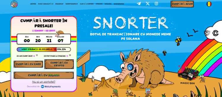 Snorter Token pagina presale