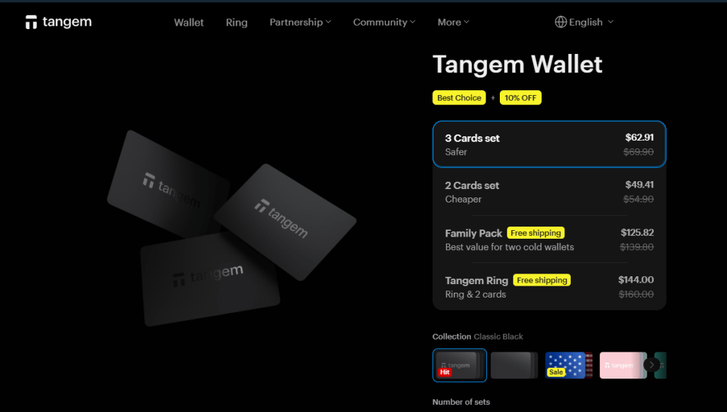 3. Tangem Wallet – Simplu, sigur și rapid cu NFC